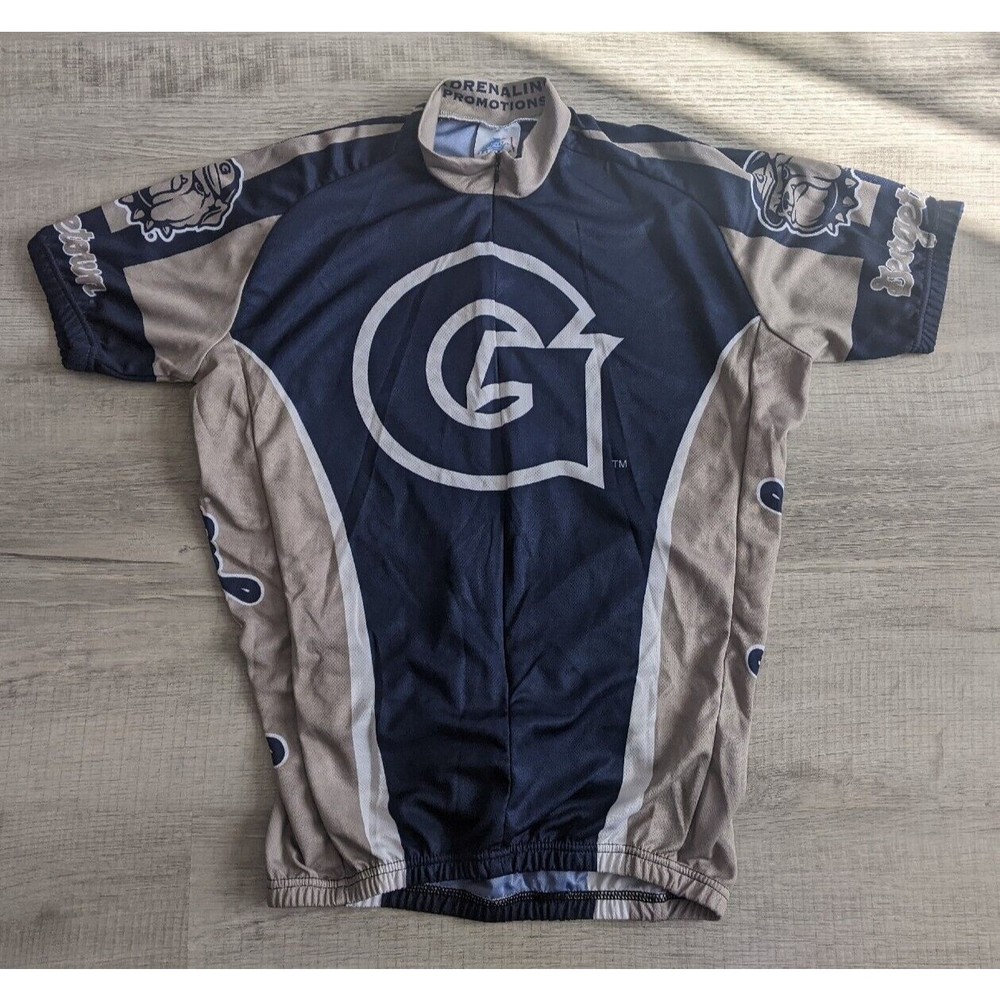 Cycling Jersey Georgetown University Hoyas 3/4 Zip Men's Cycling Jersey Sz Small